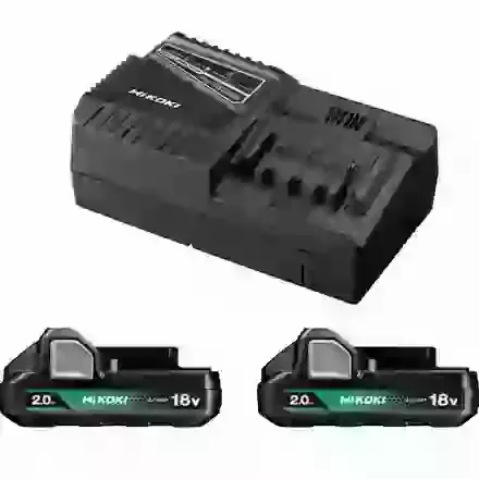 HIKOKI 18V Starter Pack 1 (2.0Ah) - 2 x BSL1820M & UC18YFSL